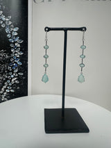 Aquamarine liner Drop Earrings