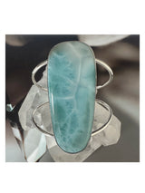 Statement Larimar Cuff Bracelet