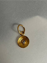 24K Gold Pendant with Diamond