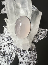 Large Oval Rose Quartz Ring