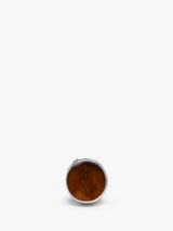 Beautiful Natural Baltic Amber Ring In Sterling Silver