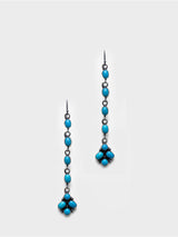 Artist Sleeping Beautify Turquoise Earrings in Sterling Silver,