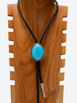 Classic Blue Royston Turquoise Necklace In Silver