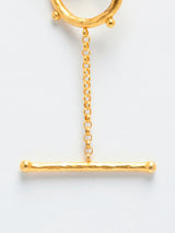 24K Gold Chain Bracelet with Silver