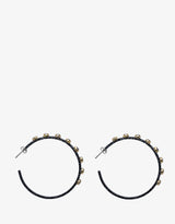 Medium Sapphire Hoops Earrings