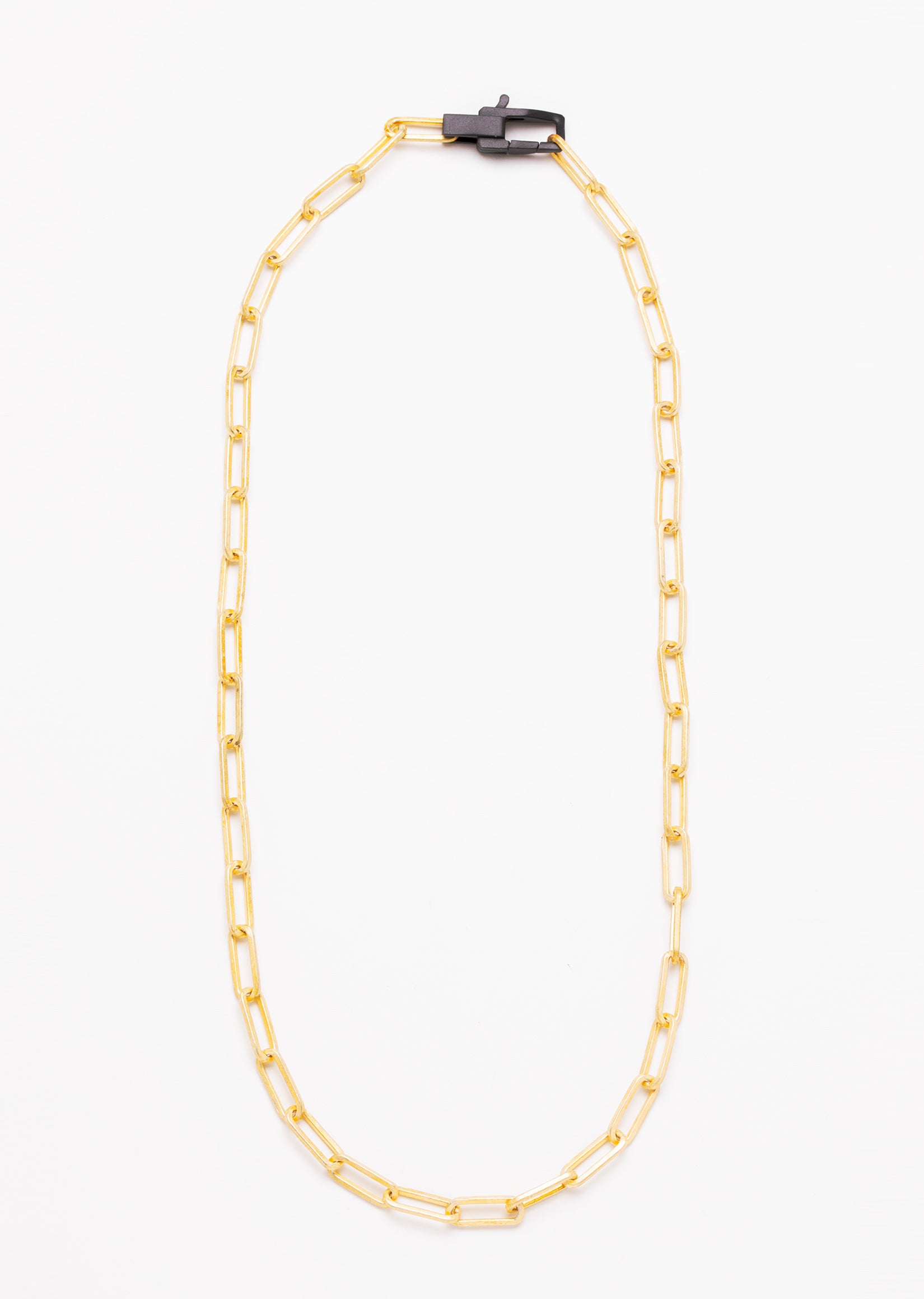 Two -Tone 18K Gold & Paper-Clip Chain Necklace