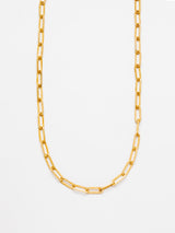 Two -Tone 18K Gold & Paper-Clip Chain Necklace