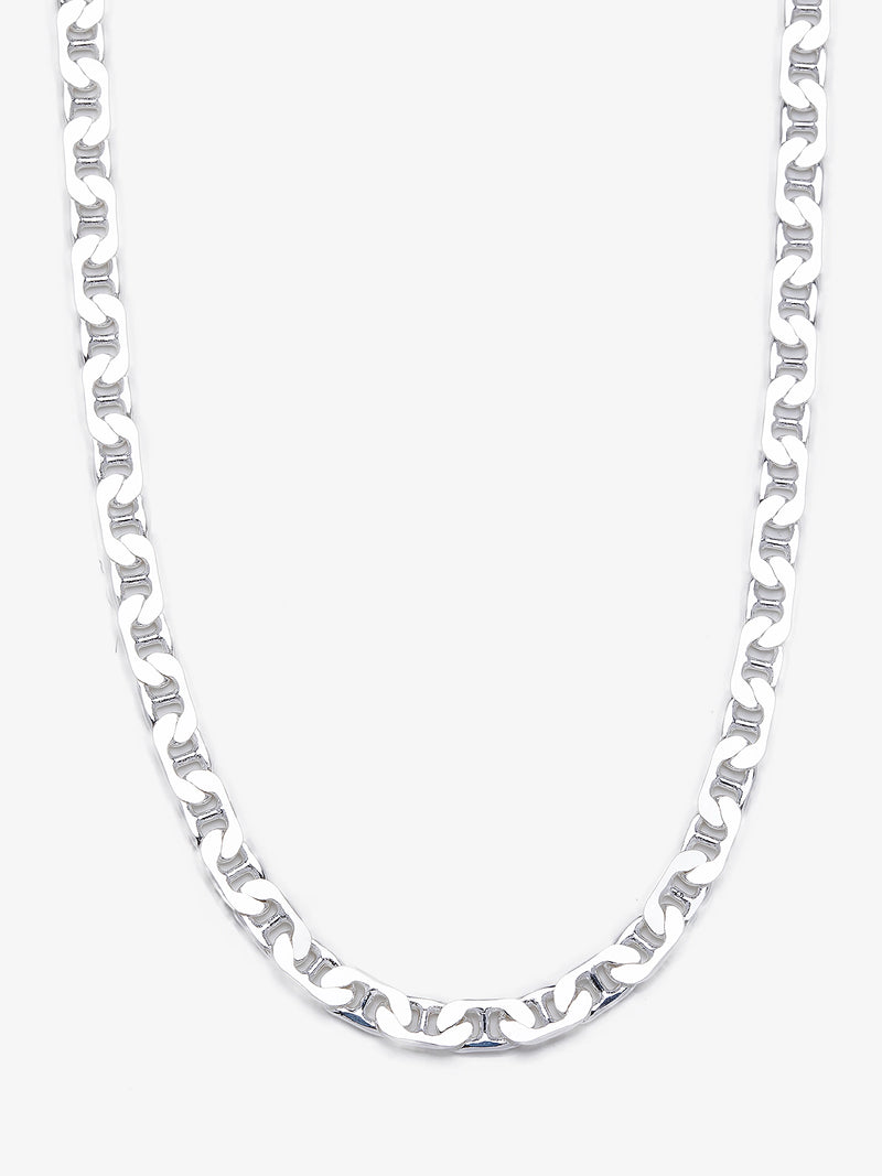 Sterling Silver Flat Marina Chain Necklace