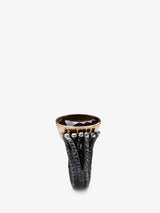 Nature Garnet Ring In  Sterling Silver