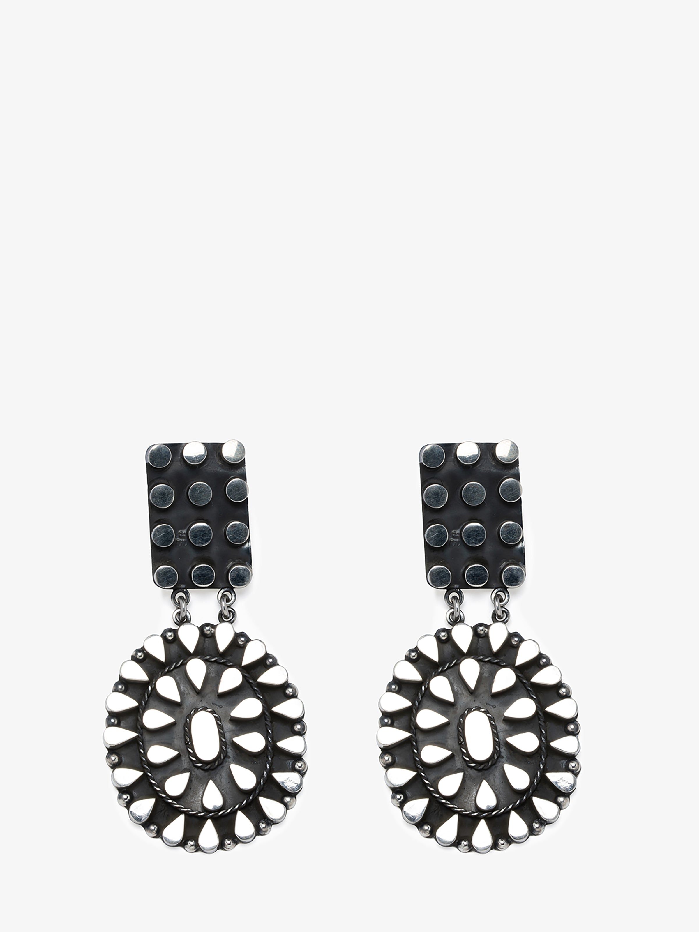 Statement Earrings In Sterling Silver