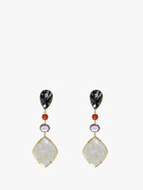 Large 4-Stone Drop Earrings