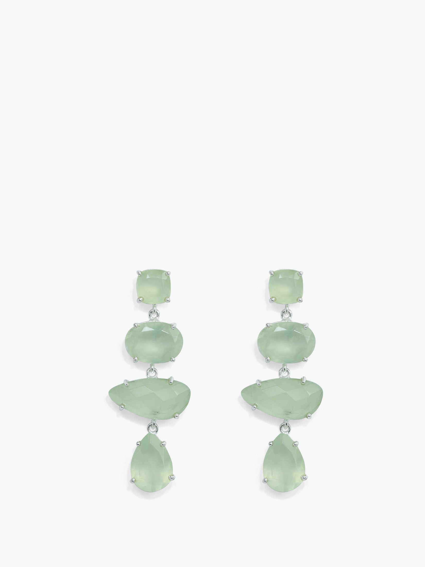 Sterling Silver Aquamarine Drop Earrings
