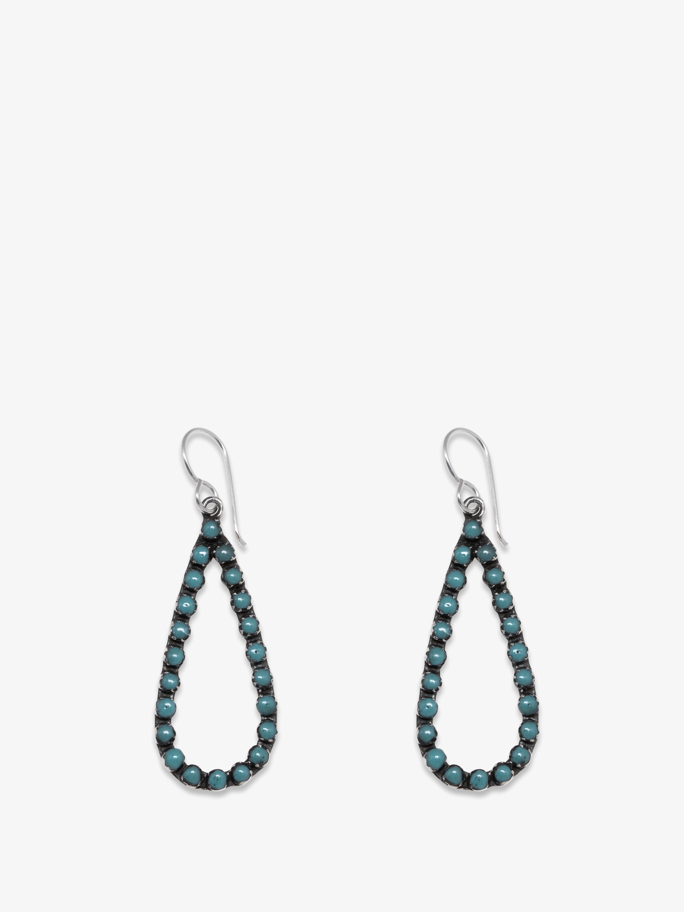 Turquoise Dangle Earrings.