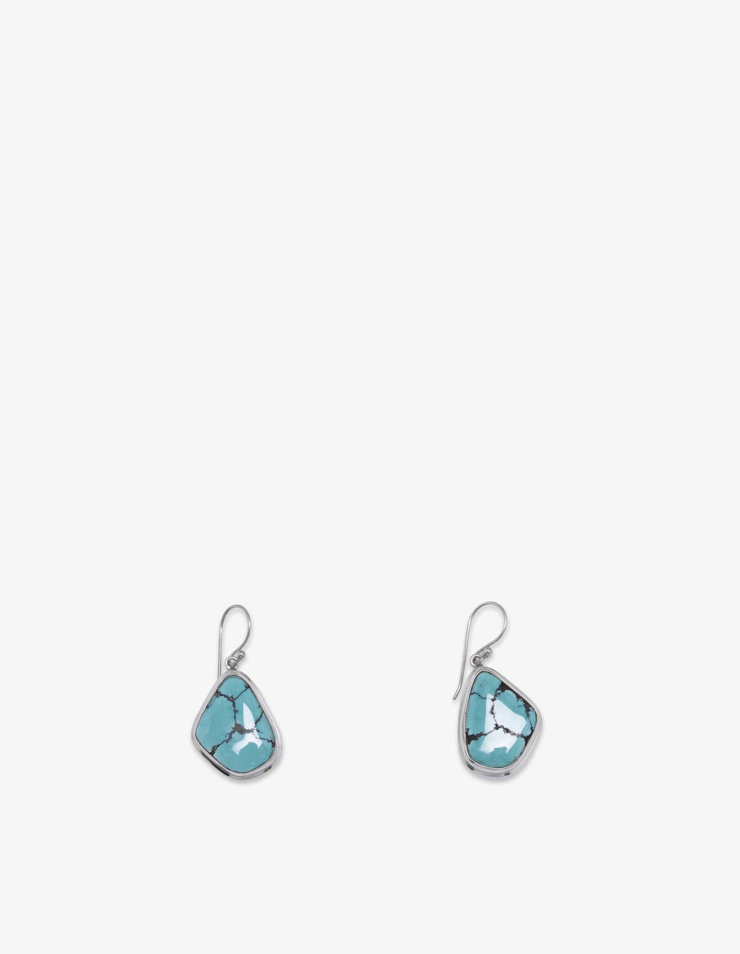 Sterling Silver Golden Hill Turquoise Earrings