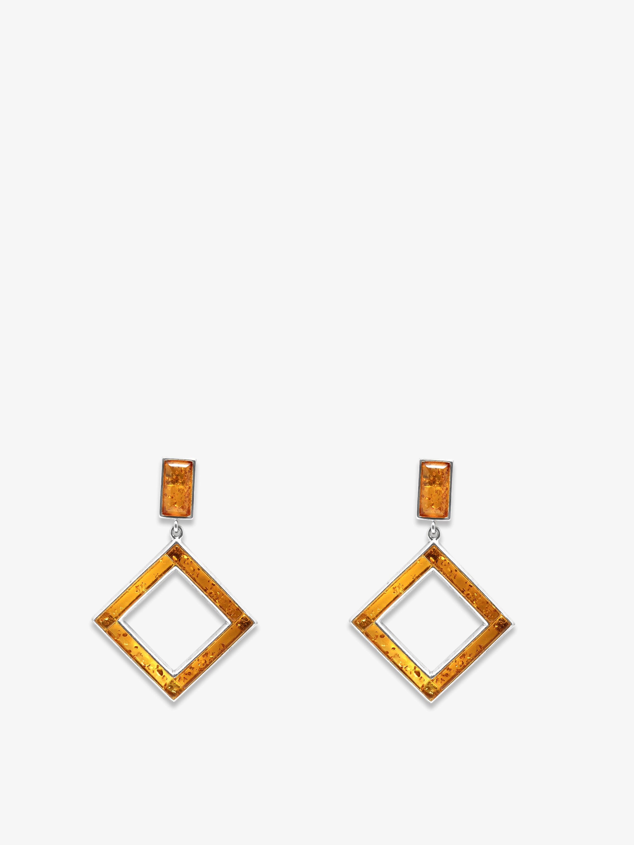 Sterling Silveri BalticAmber Earrings