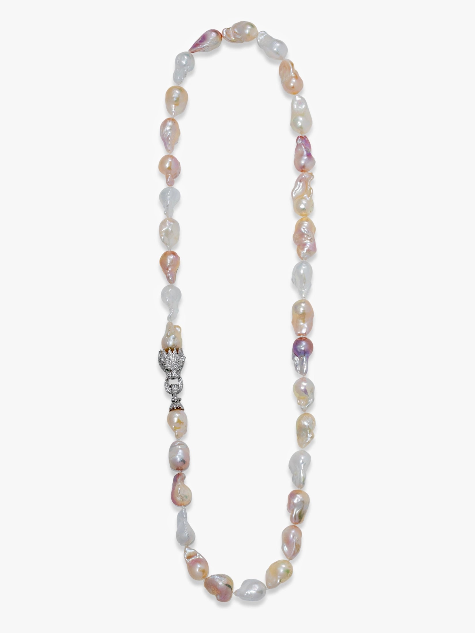 Multi Color Baroque Pearl Necklace 