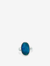 Australian Opal Ring In Sterling Silver