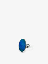 Australian Opal Ring In Sterling Silver