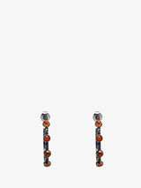 Coral Starlet Hoop Earrings