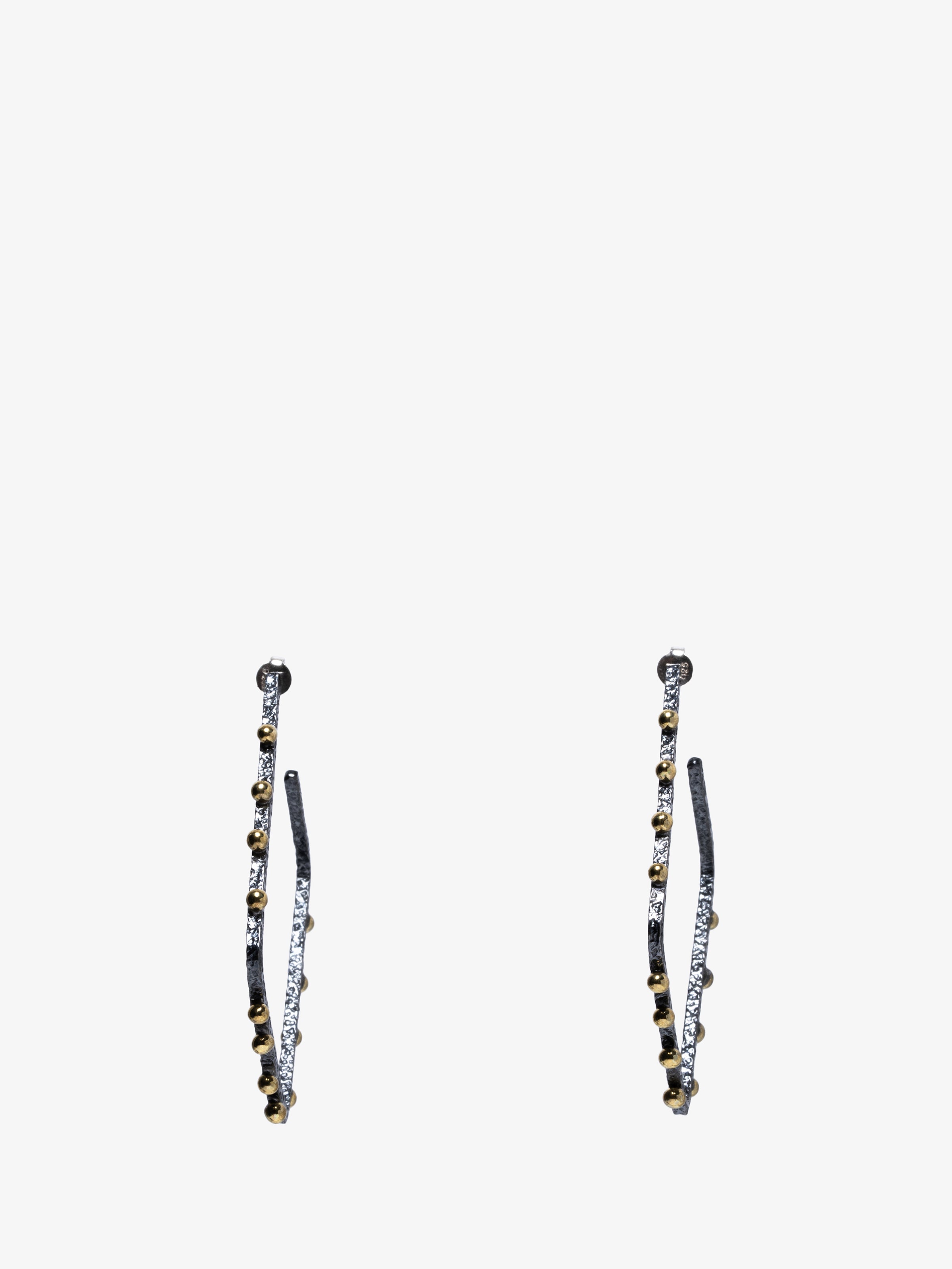 18K Gold Square Earrings