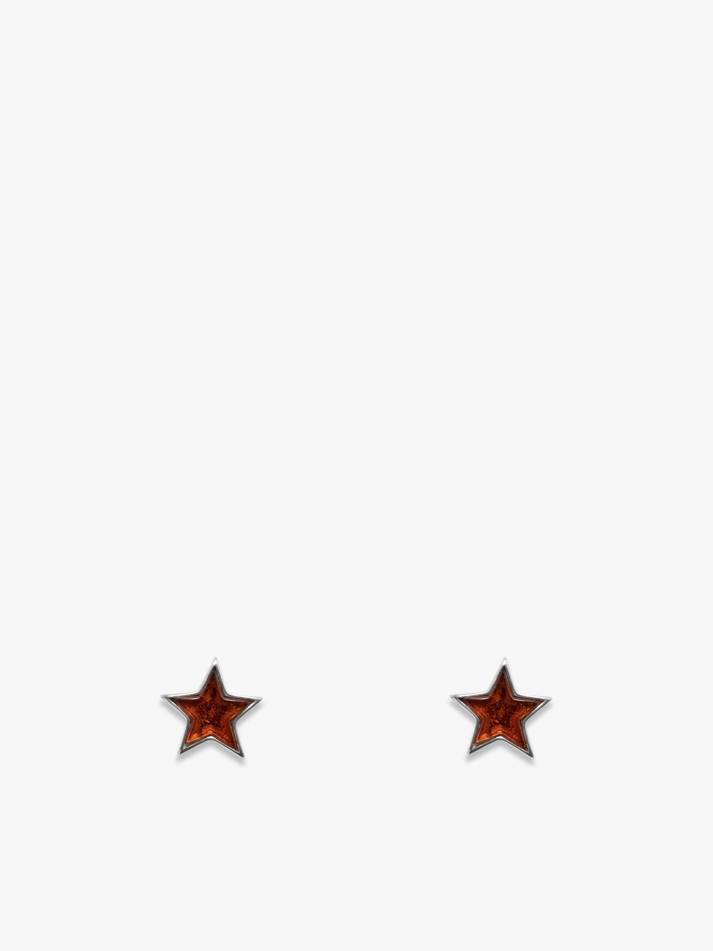 Natural Baltic Star Stud Earrings 