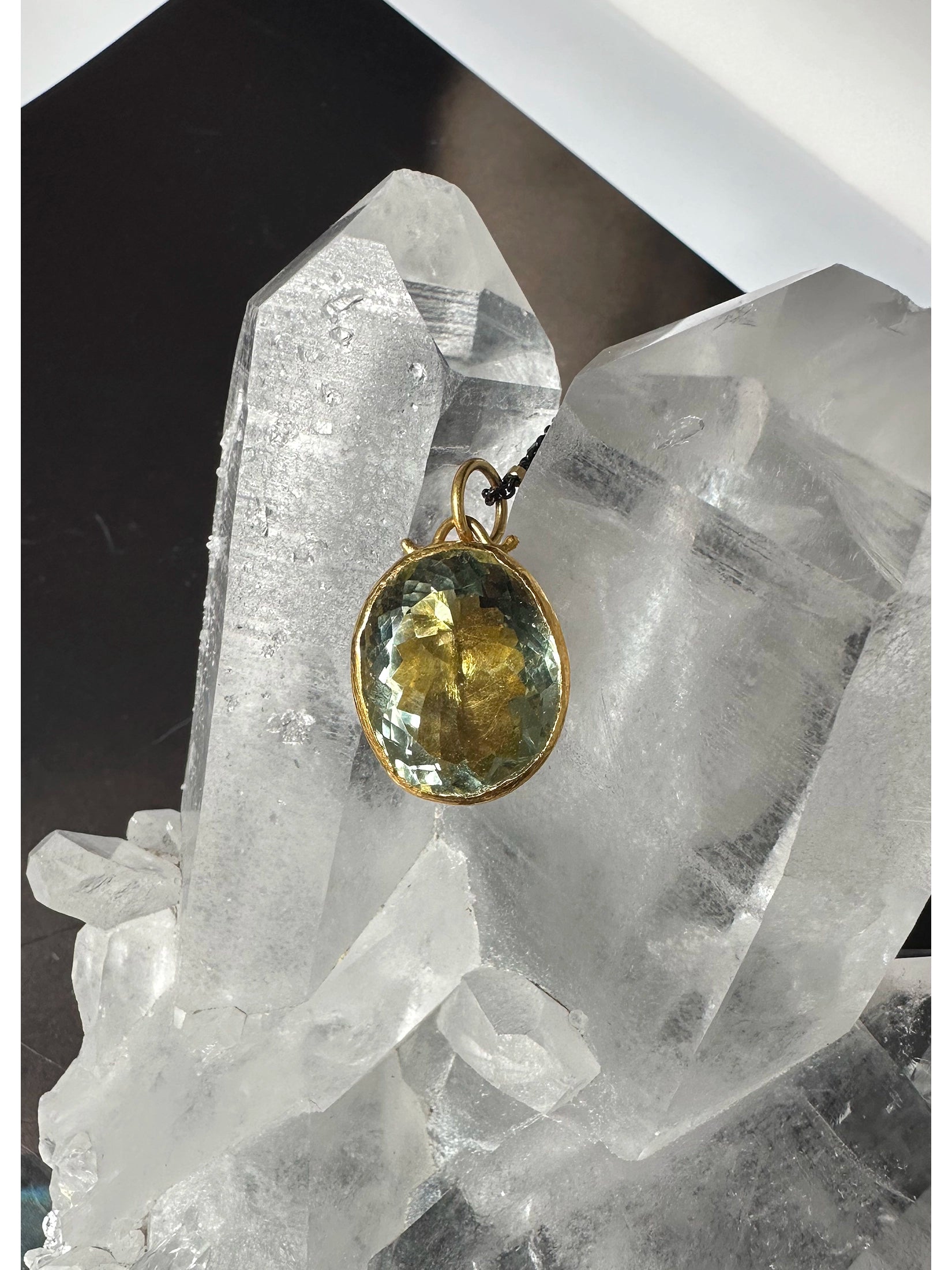 24K Gold Amethyst Necklace