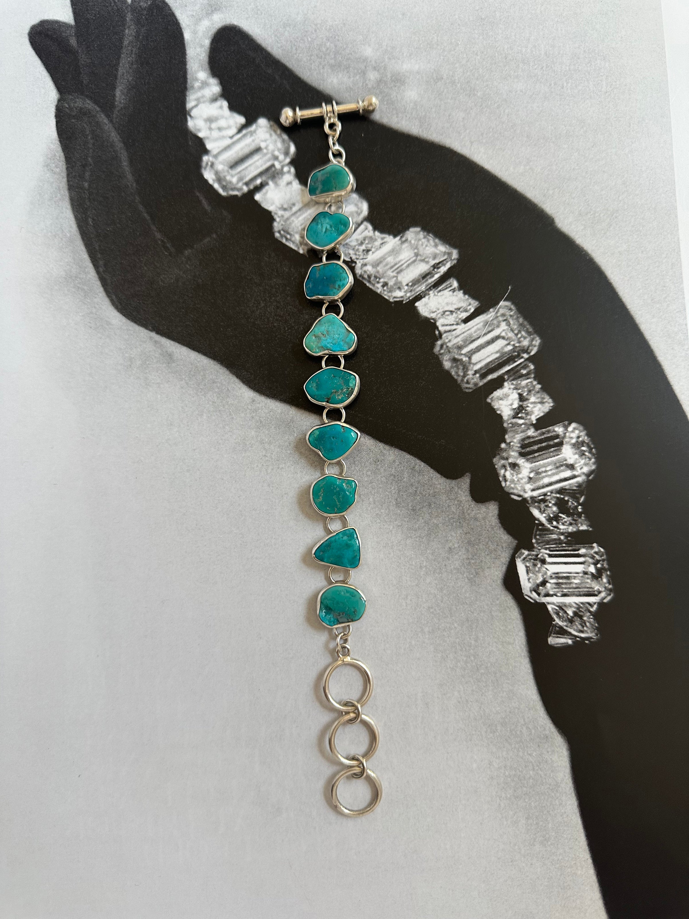 Sterling Silver Turquoise  Bracelet