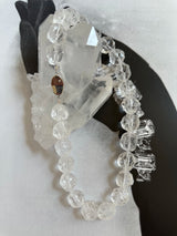 Large Clear Raw Quartz Necklace