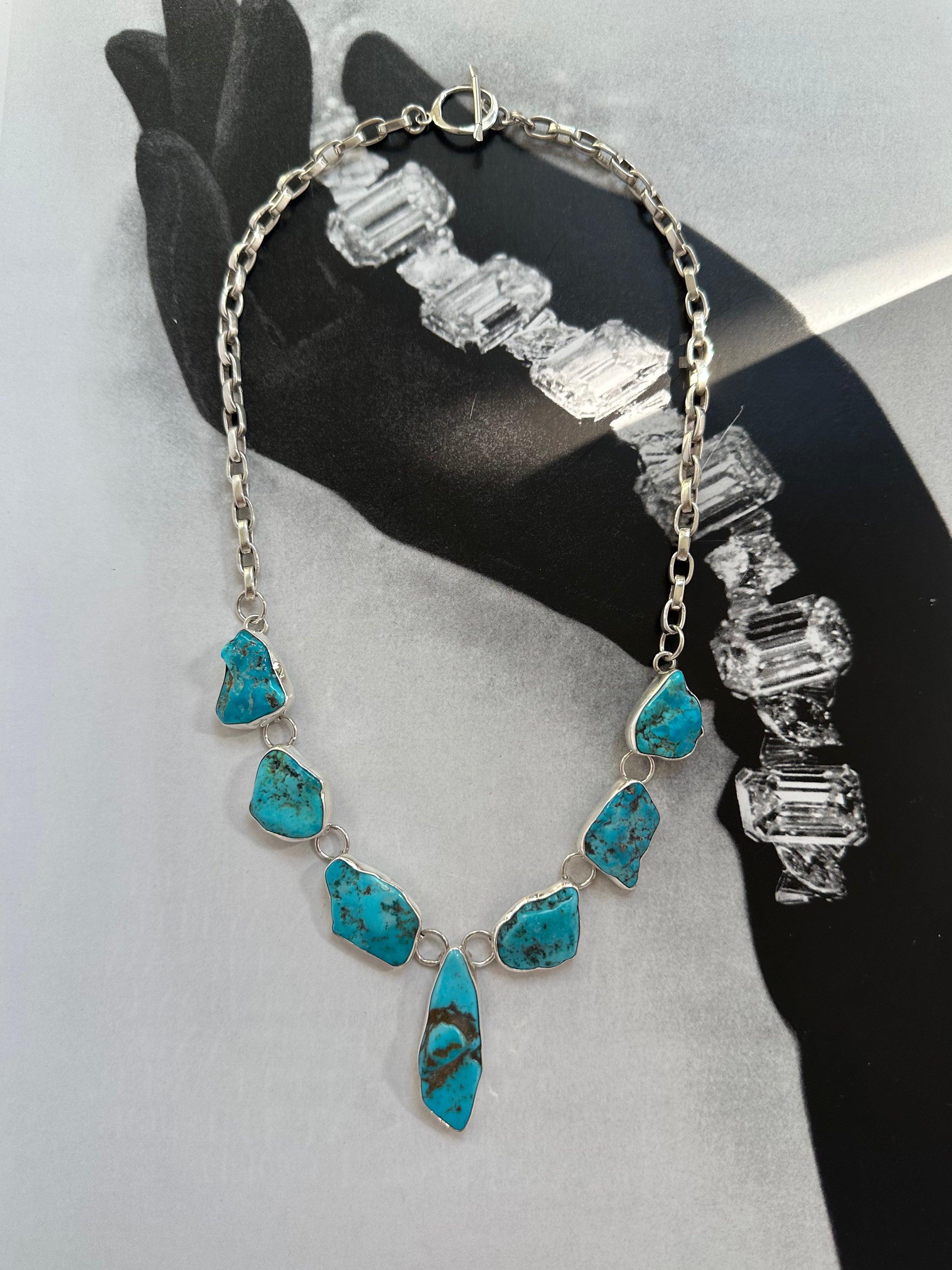 Sterling Silver Turquoise Necklace