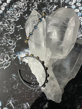 Medium Sapphire Hoops Earrings