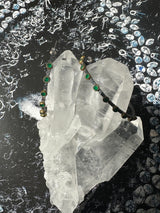 Green Emerald Large Hoops Earrings