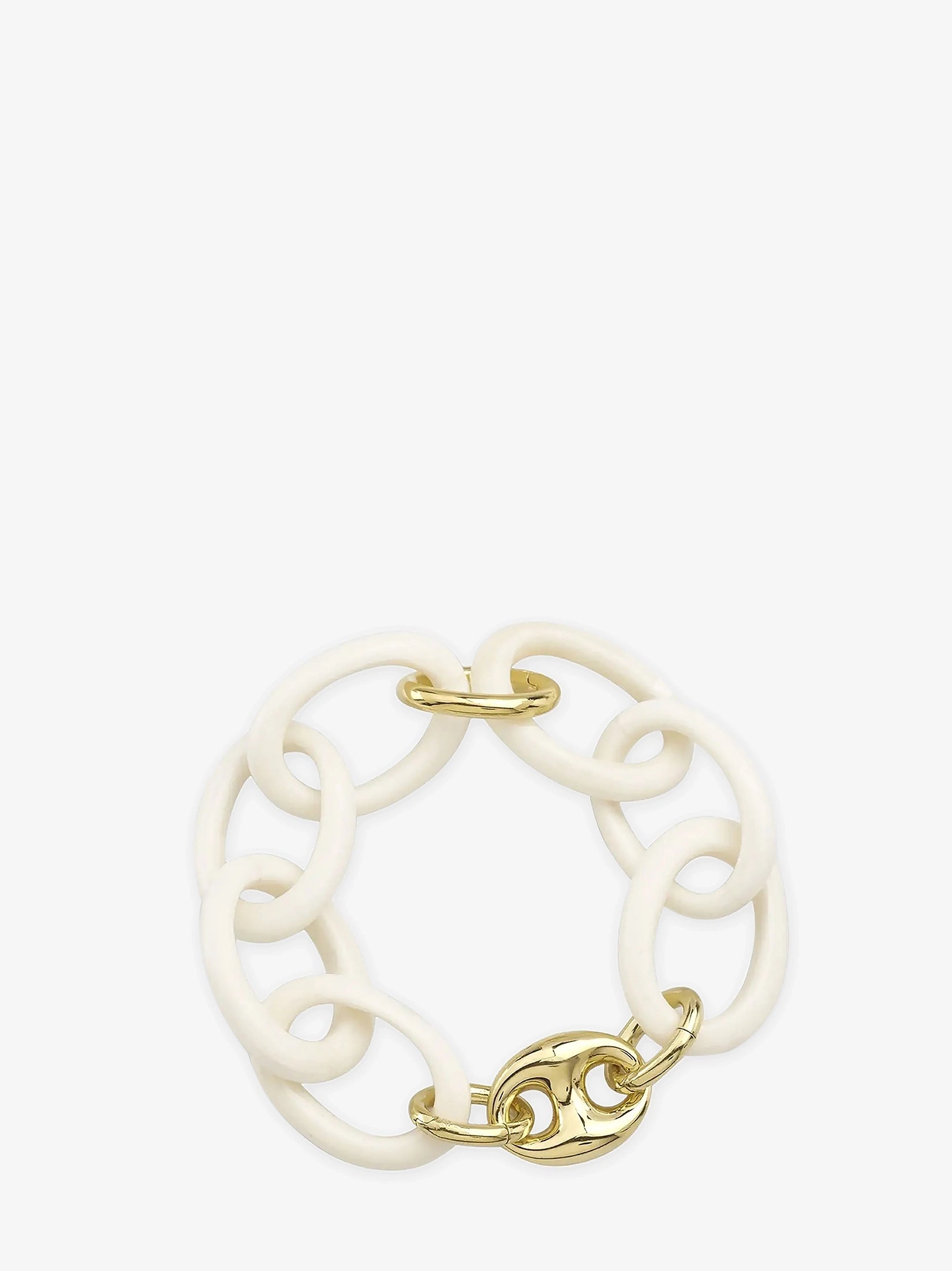 18K Golden Bone Link Bracelet
