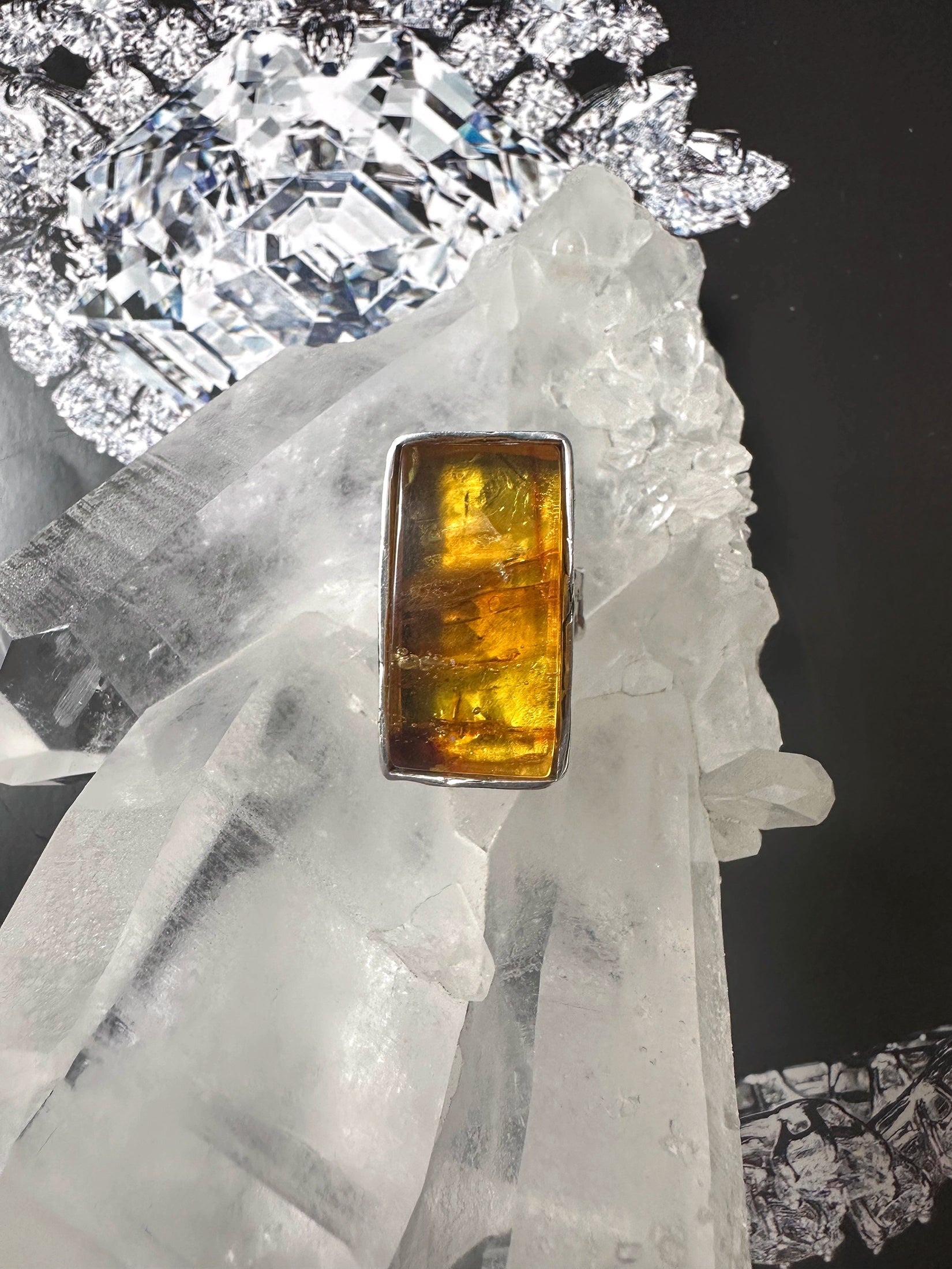 Large Amber Ring