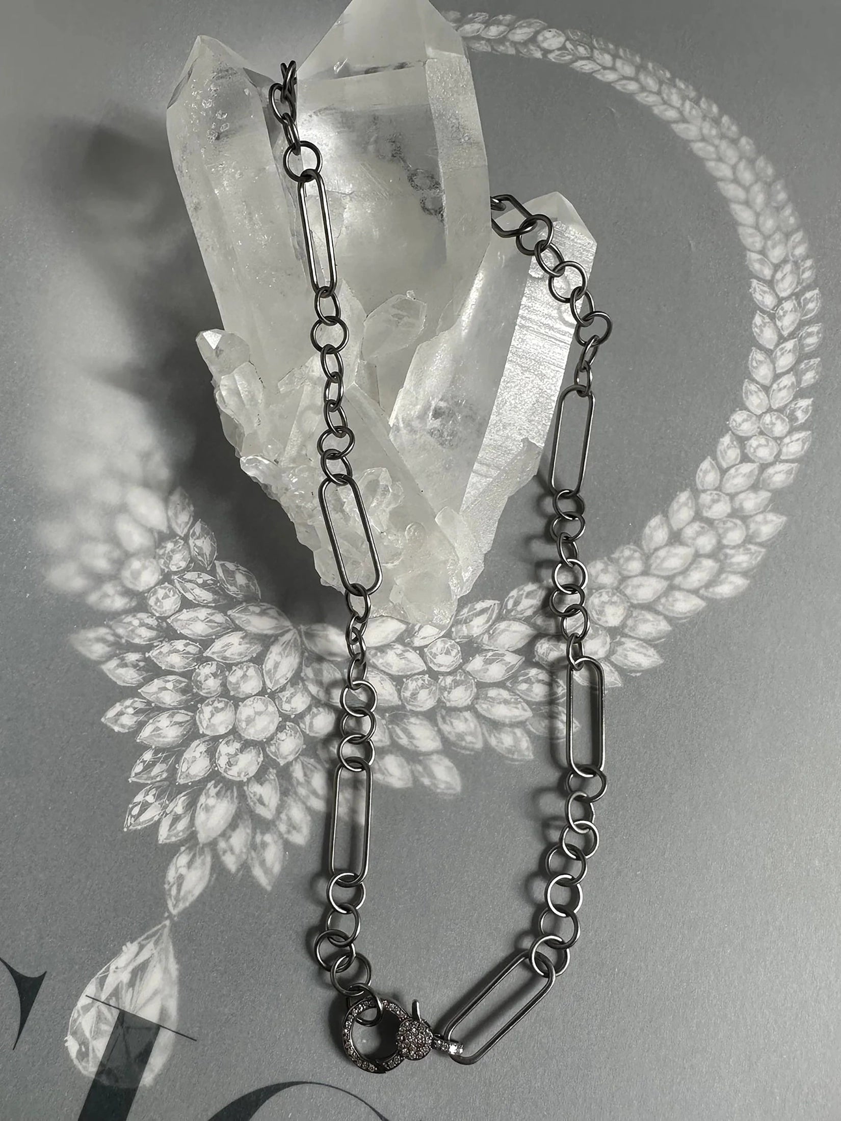 Sterling Silver Necklace With Diamond