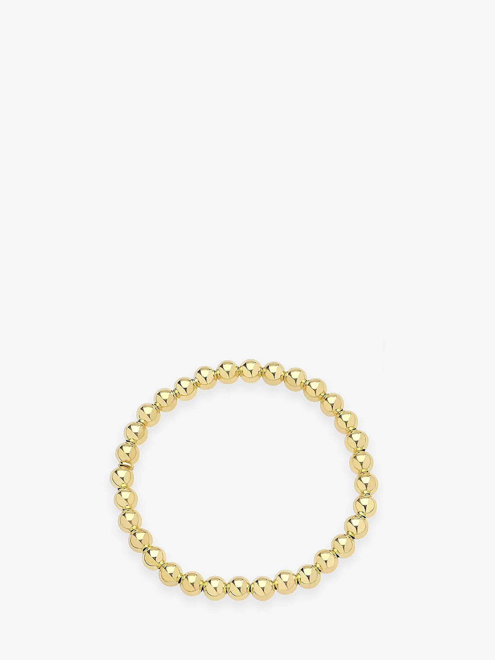 Medium 14K Filled Gold & Beaded Stretch Bracelet