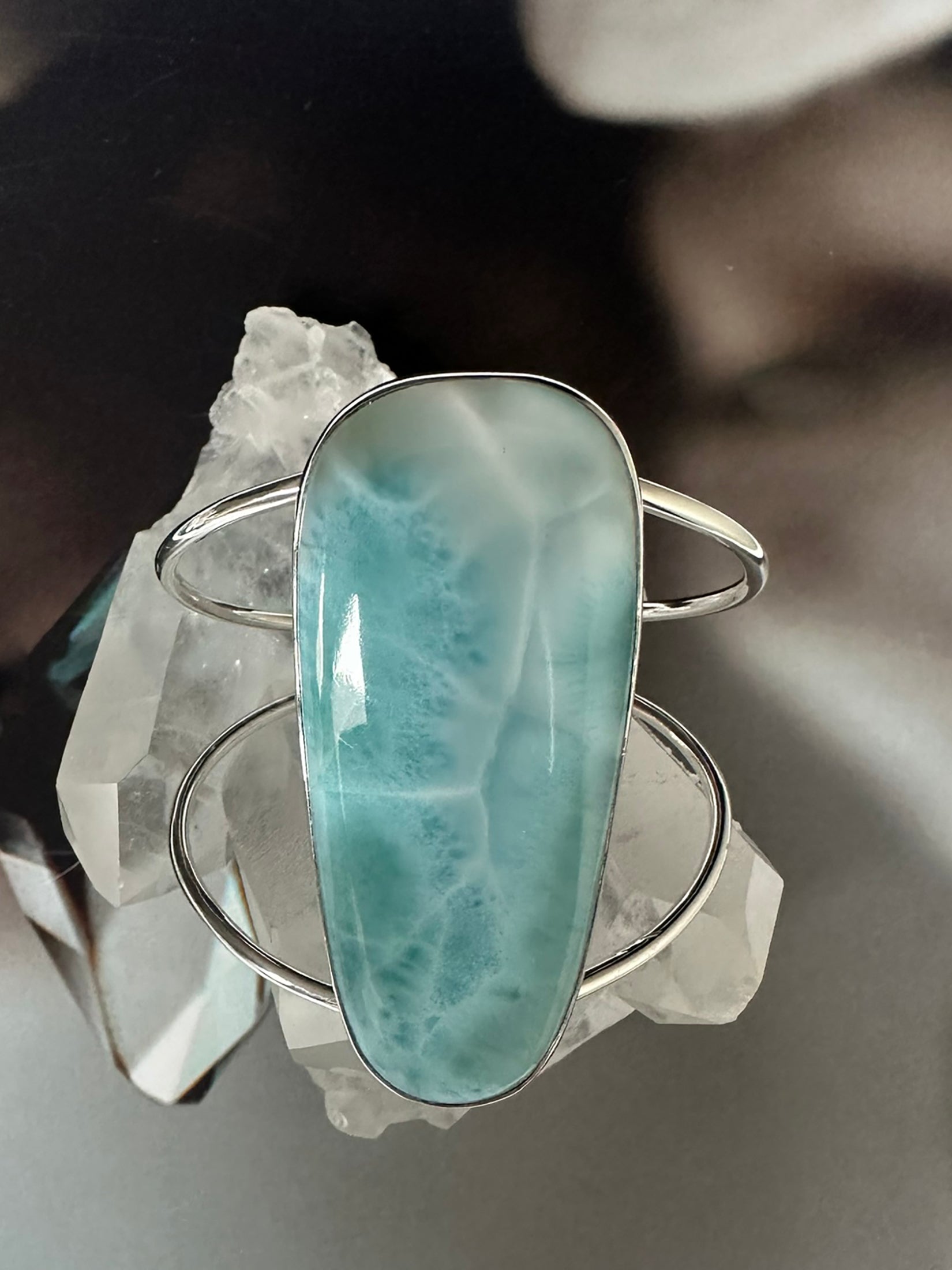 Larimar Cuff Bracelet 