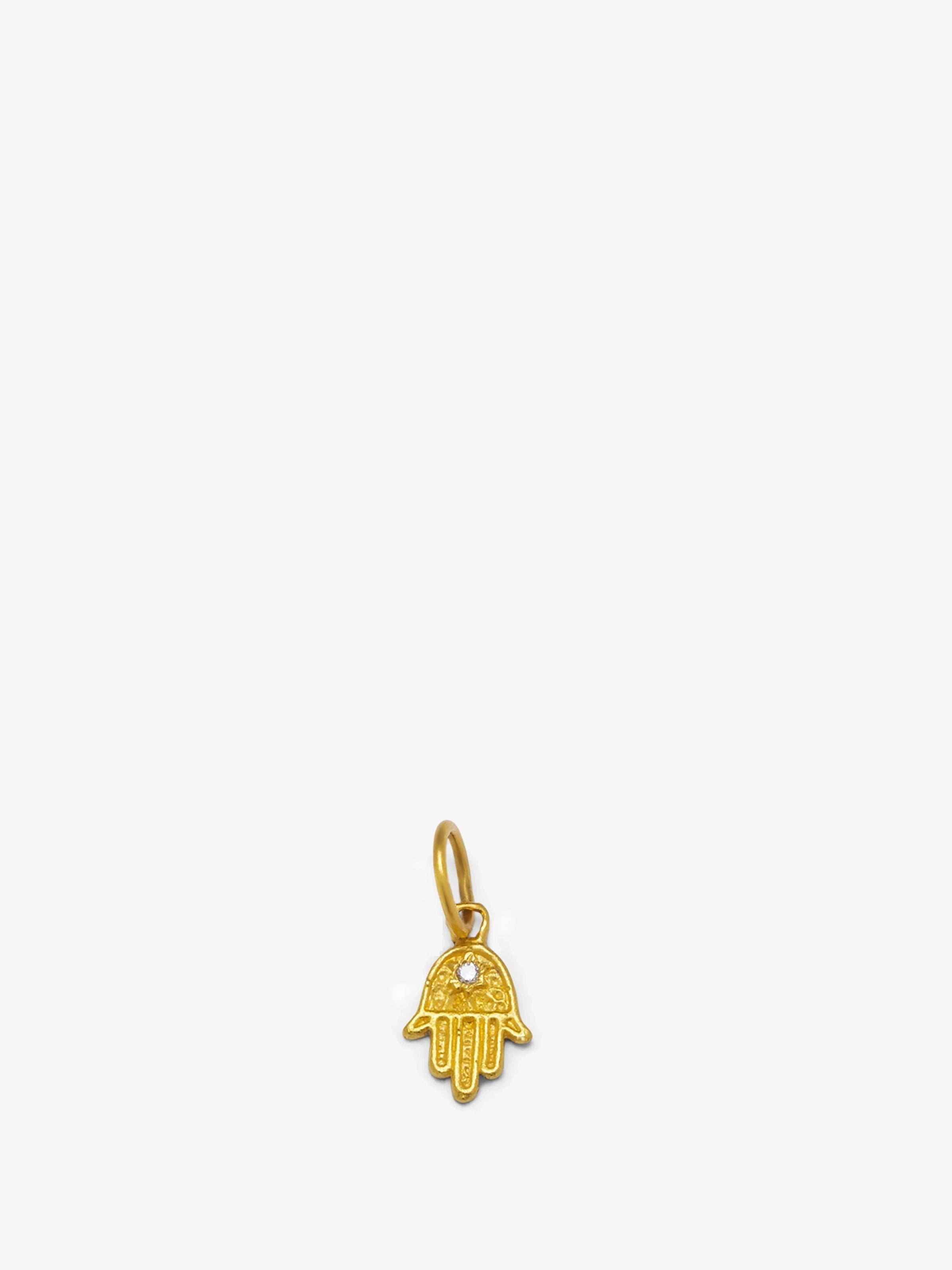 24K Pure Gold Pendant with Diamond