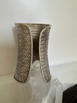 Large Fine Sterling Silver cuff