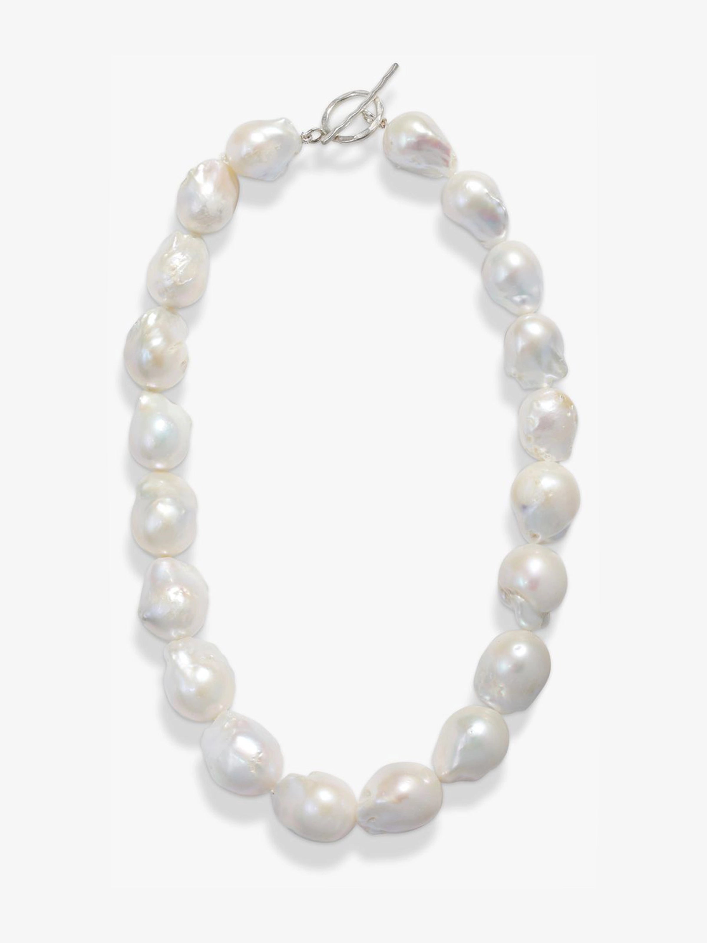 Large Baroque Pearl Strand Necklace