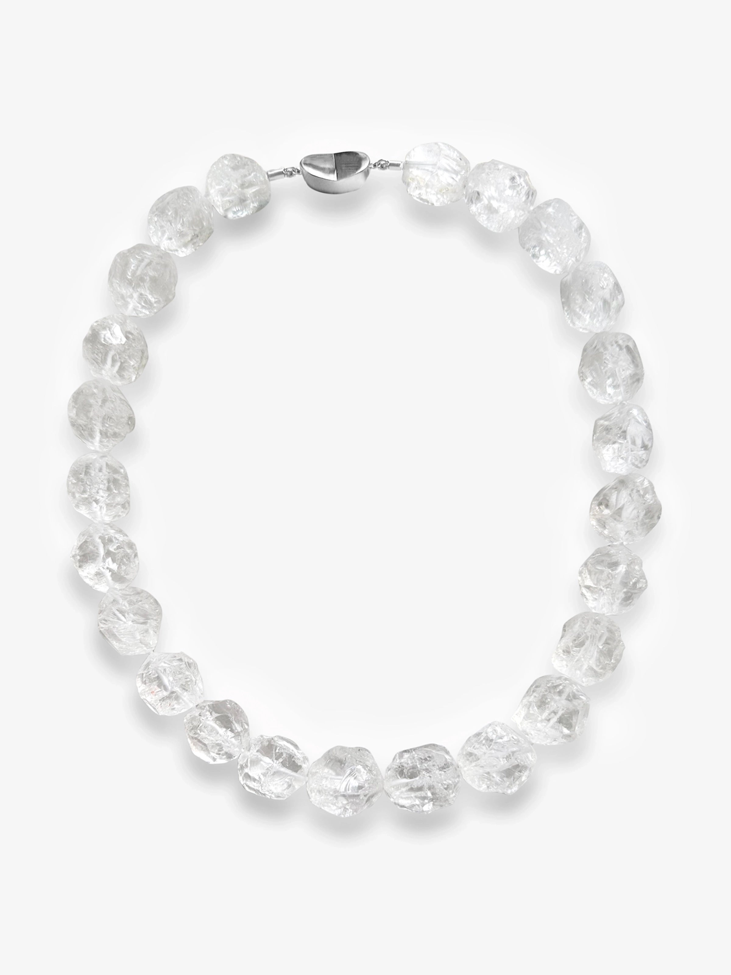 Large Clear Raw Quartz Necklace