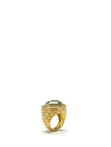 18K Gold Large Citrine Ring