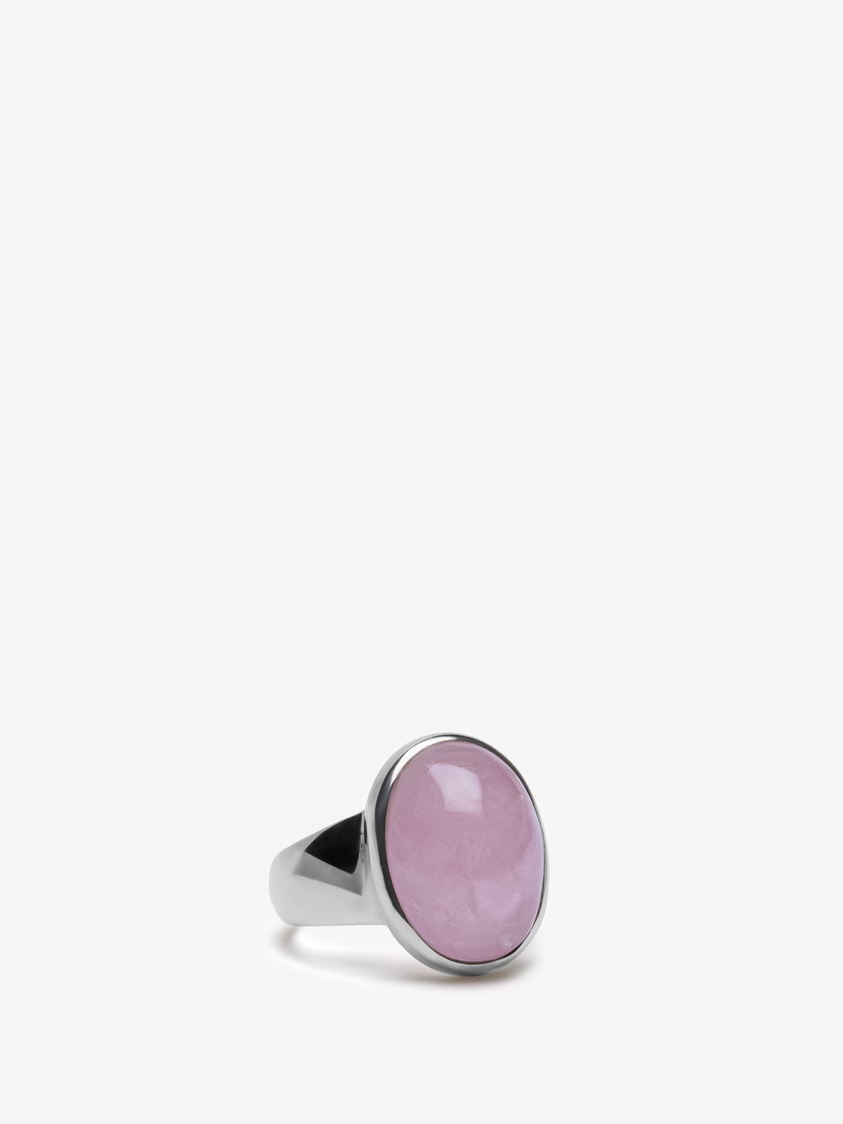 Rose Quartz Ring In Sterling Silver