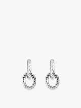 Sterling Silver Multi Hammered Drop  Earrings