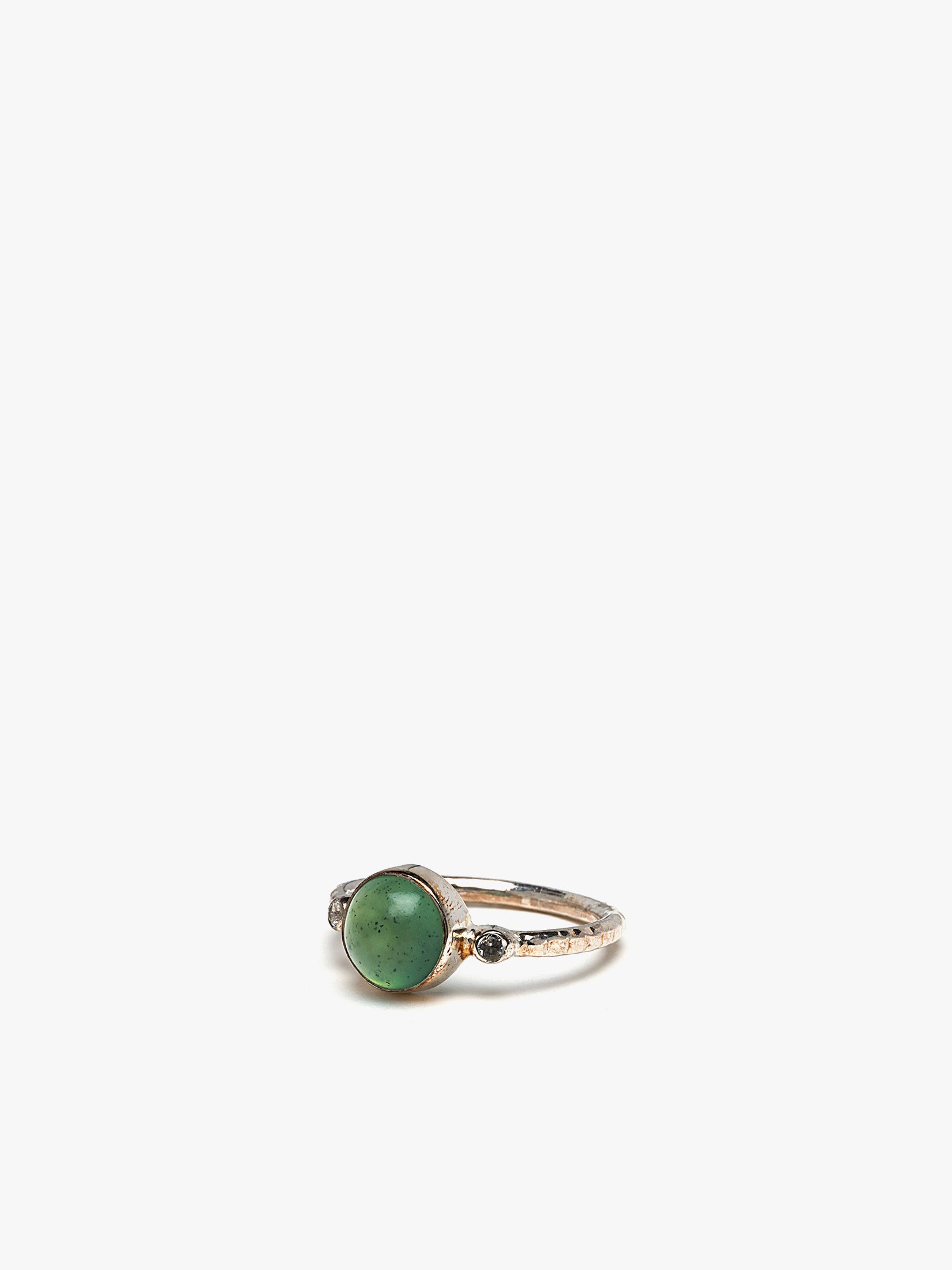 Chrysoprase Ring In Sterling Silver