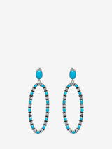  Artist Sleeping Beauty  & CZ drop earring