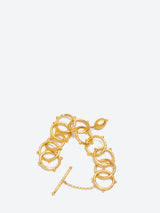 24K Gold Circles chain Bracelet 