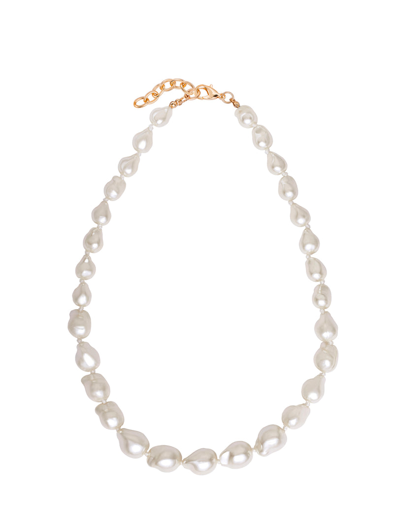 Beautiful Graduated shell pearl necklace ,handmade Jewerly for women in NYC 